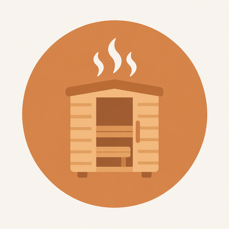 Saunas category icon illustration
