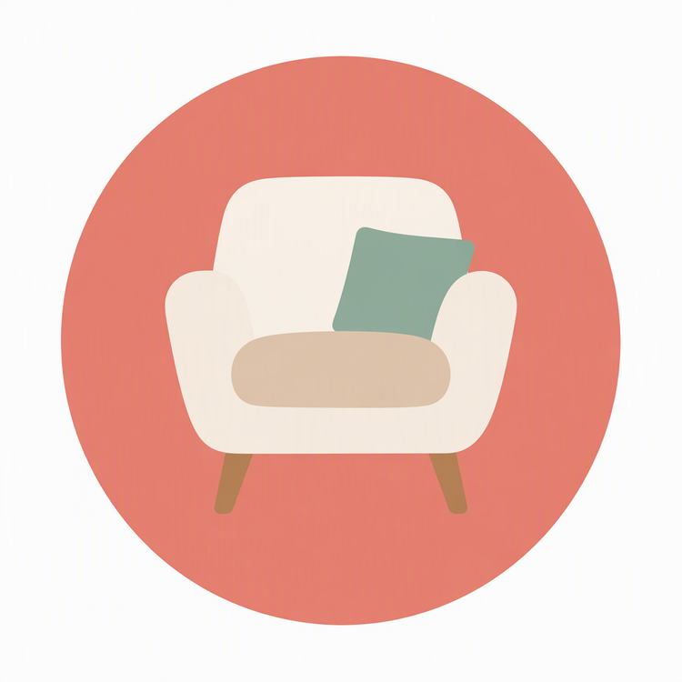 Furniture category icon illustration