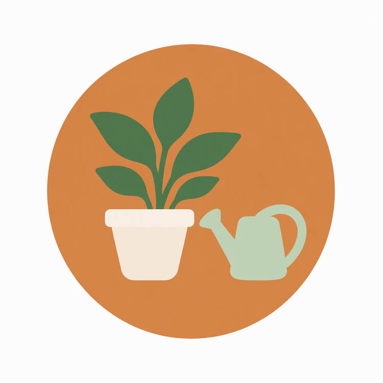 Garden category icon illustration