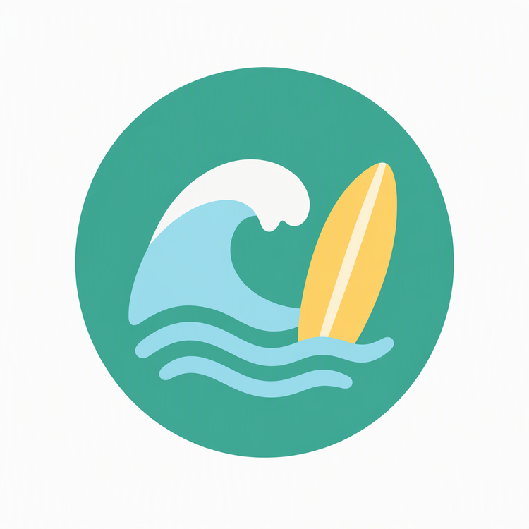 Water Sports category icon illustration