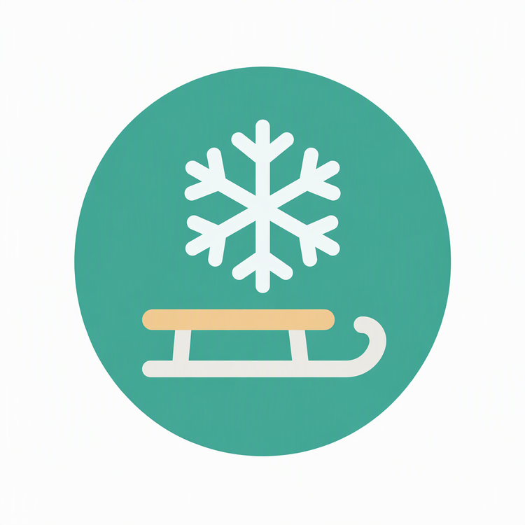 Winter Sports category icon illustration