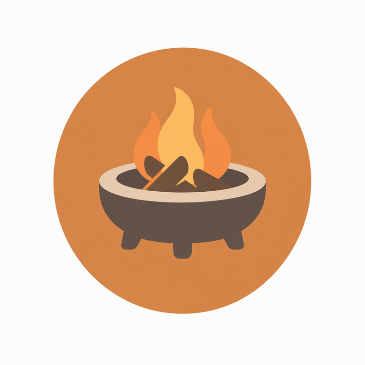Fire Pits category icon illustration