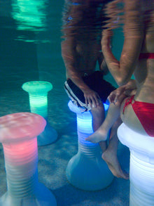 The Pool Stool LED with LED Color Changing Light