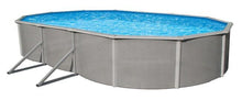 Asahi Pools Belize Oval 52 Deep Above Ground Swimming Pool with 6 Top Rail