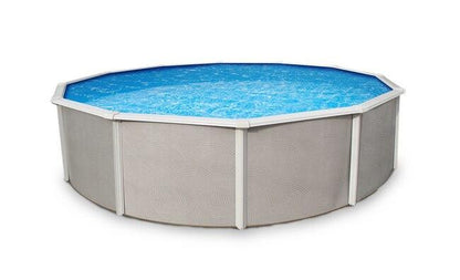 Asahi Pools Belize Round 52 Deep Above Ground Swimming Pool with 6 Top Rail