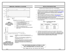 S.R. Smith Frontier III board dimensions, mounting hardware and fulcrum setting diagram