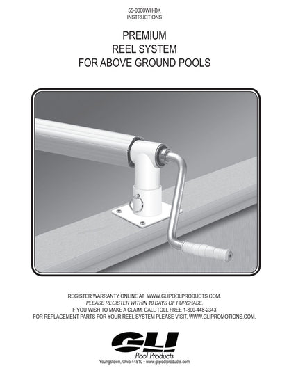 GLI Whirlwind manufacturer above-ground reel mounting detail