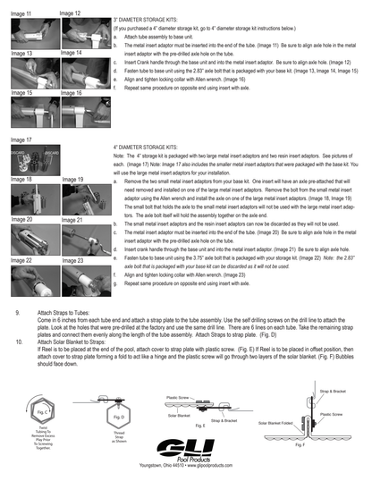 GLI Whirlwind manufacturer tube kit, crank and cover attachment assembly photos