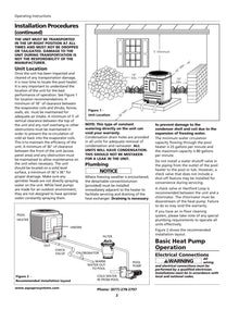 AquaPro PRO1100e heat pump plumbing layout and bypass installation illustration