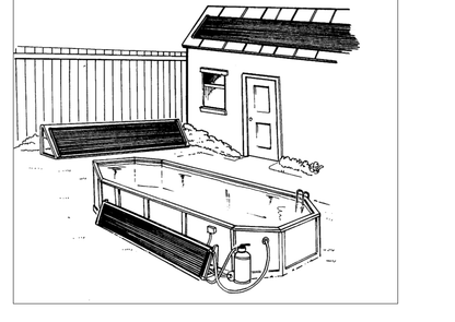 FAFCO Solar Bear - manufacturer illustration of ground, rack, and roof mounting options