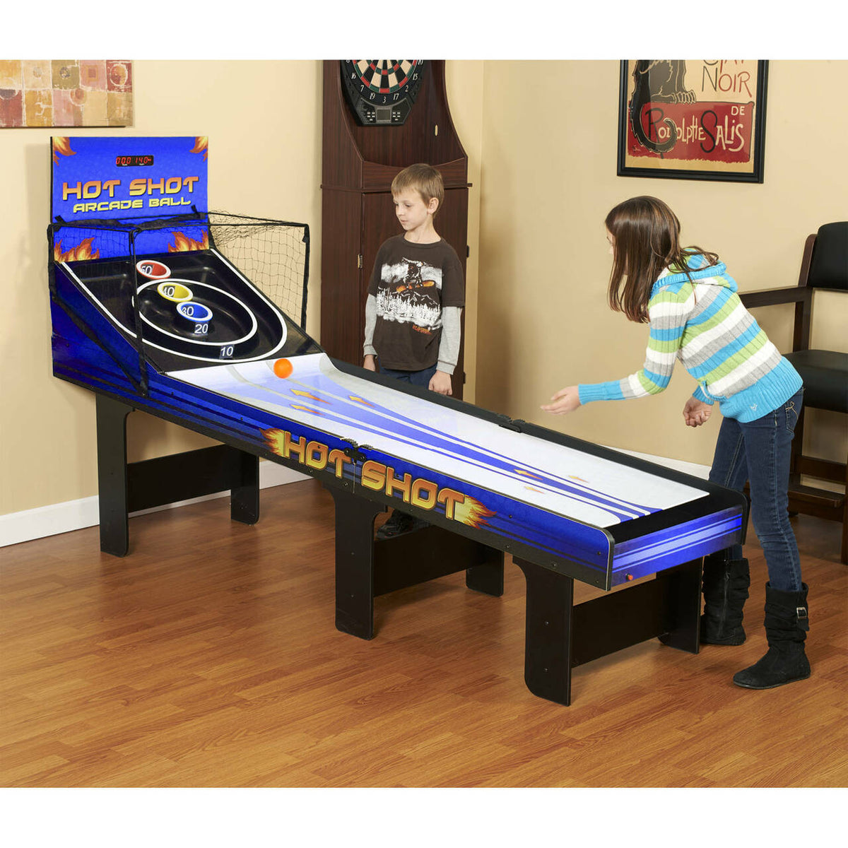 Blue Wave Hot Shot 8-ft Roll Hop and Score Arcade Game Table