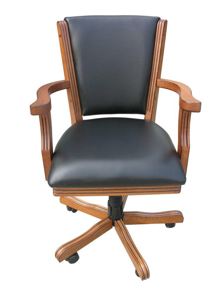 Carmelli Games and Sports Kingston Chair Set For Game Table Set of 4 Walnut