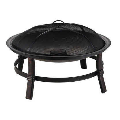 Endless Summer Endless Summer Brushed Copper Wood Burning Outdoor Fire Pit