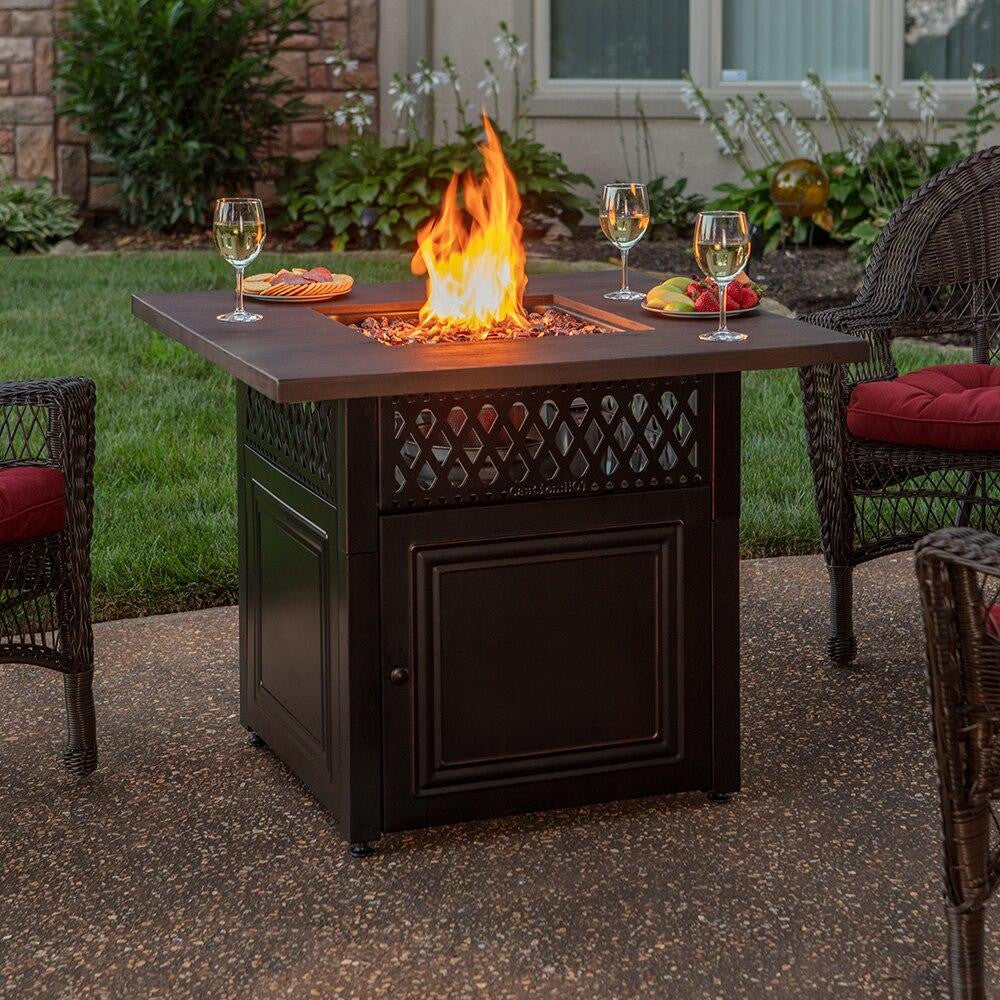 Endless Summer Endless Summer Donovan LP Gas Outdoor Fire Pit with DualHeat Technology