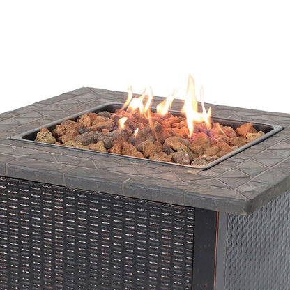 Endless Summer Endless Summer LP Gas Outdoor Fire Pit with Resin Mantel