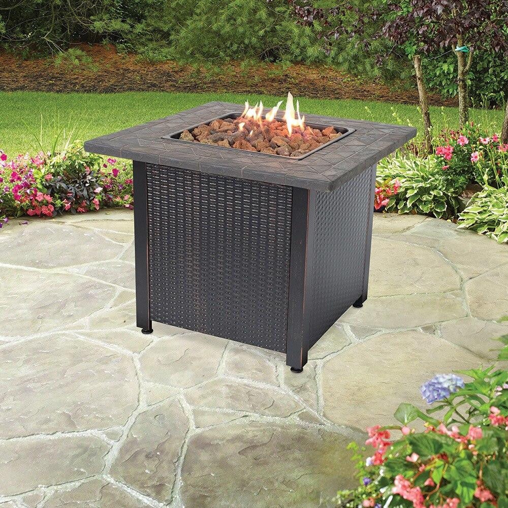 Endless Summer Endless Summer LP Gas Outdoor Fire Pit with Resin Mantel