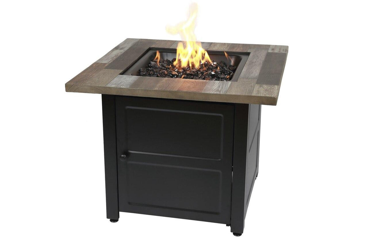 Endless Summer The Cayden 30 LP Gas Outdoor Fire Pit with Printed Resin Mantel