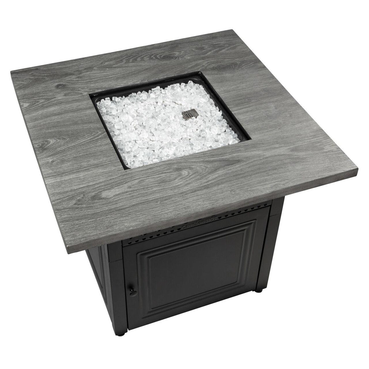 Endless Summer The Dakota Dual Heat LP Gas Outdoor Firepit with Wood Look Resin Mantel
