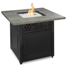 Endless Summer The Dakota Dual Heat LP Gas Outdoor Firepit with Wood Look Resin Mantel