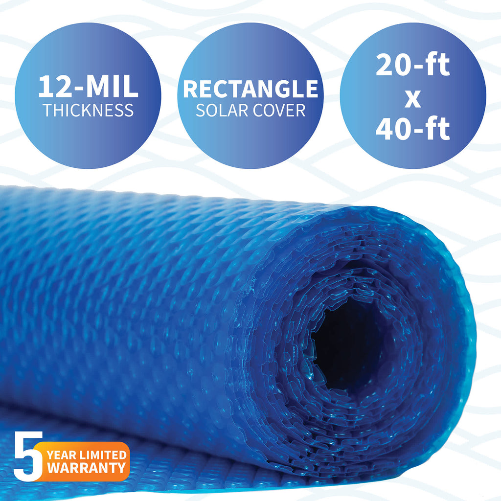 Inground Pool Solar Blanket 20' x 40' Rectangle