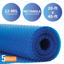 Inground Pool Solar Blanket 20' x 40' Rectangle