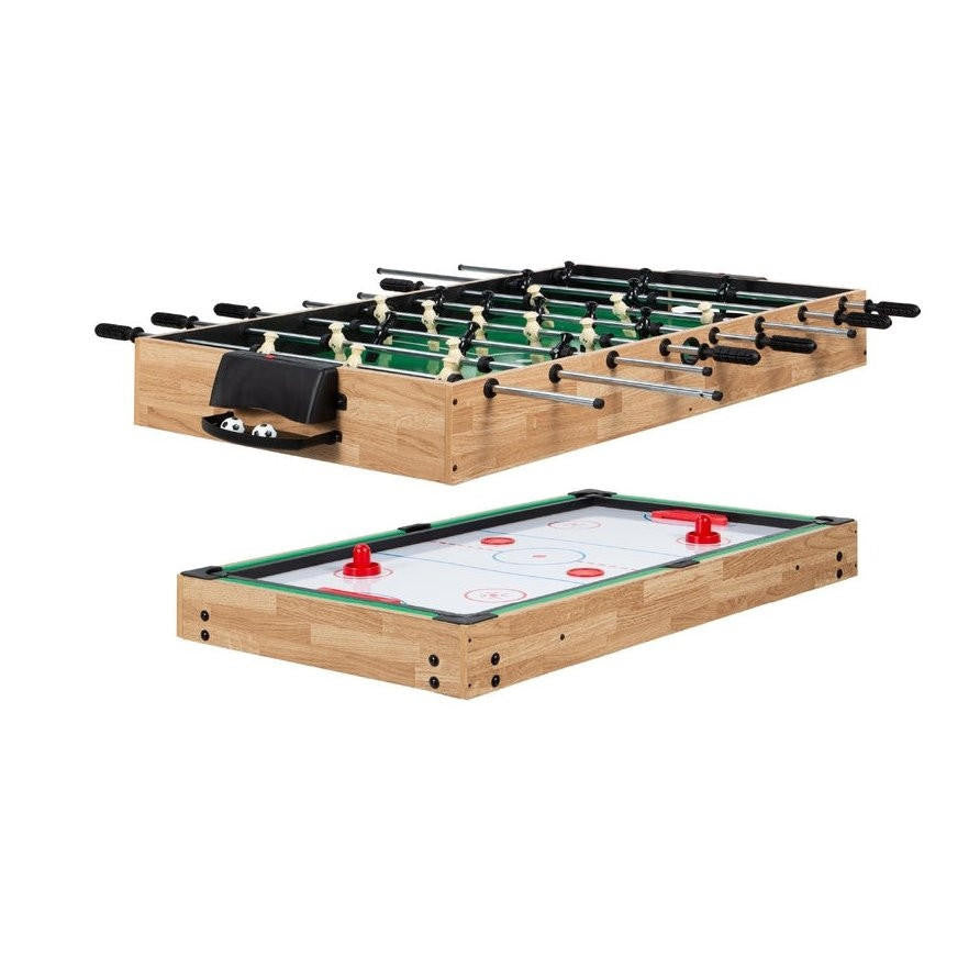 FastFurnishings 10-in-1 Combo Game Room Table Set Pool, Foosball, Ping Pong, Chess