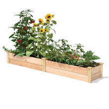 FastFurnishings 16 in x 96 in FarmHome Narrow Cedar Wood Raised Garden Bed - Made in USA
