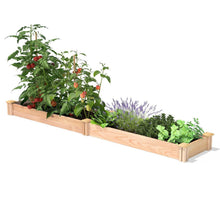 FastFurnishings 16 in x 96 in Low Profile Cedar Raised Garden Bed - Made In USA