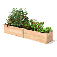FastFurnishings 16 in x 96 in Sturdy FarmHouse Narrow Cedar Wood Raised Garden Bed - Made in USA