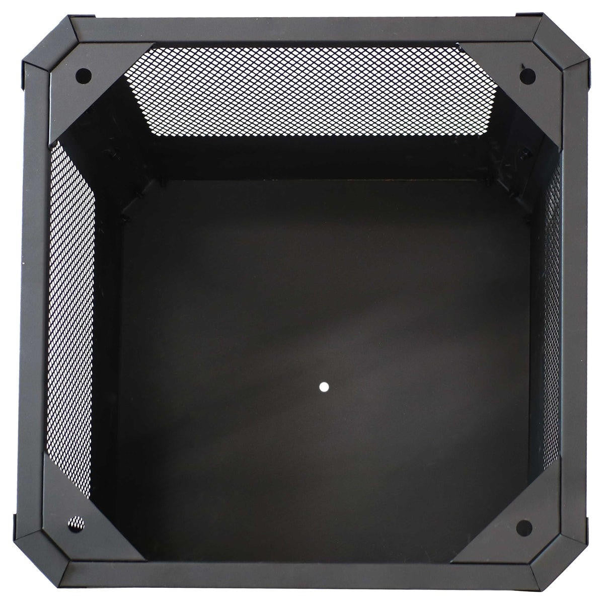 FastFurnishings 16 Inch Small Grelha Square Outdoor Fire Pit with Grilling Grate