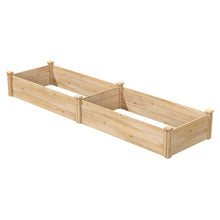 FastFurnishings 2 ft x 8 ft Cedar Wood Raised Garden Bed - Made in USA