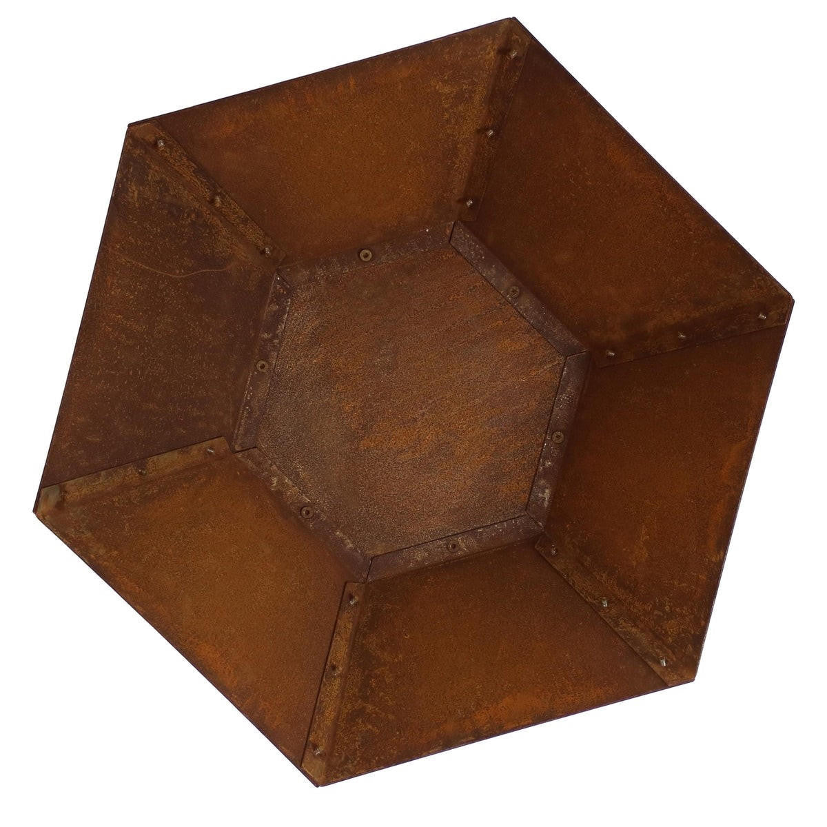 FastFurnishings 23 Inch  Rustic Steel Affinity Fire Pit