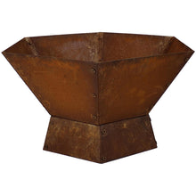 FastFurnishings 23 Inch  Rustic Steel Affinity Fire Pit