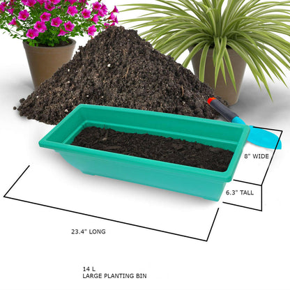 FastFurnishings 4 FT 5 Tier Green Vertical Garden Indoor/Outdoor Elevated Planter