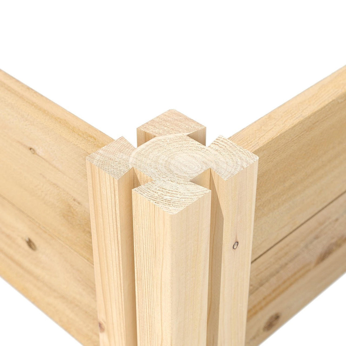 FastFurnishings 4 ft x 8 ft Cedar Wood 2 Tier Raised Garden Bed - Made in USA