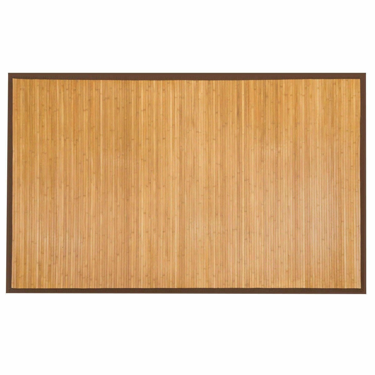 FastFurnishings 5' x 8' Indoor/Outdoor 100% Bamboo Area Rug Floor Carpet