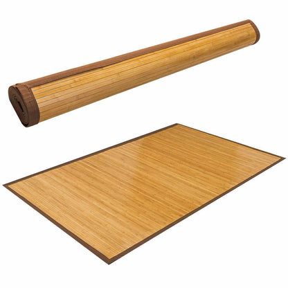 FastFurnishings 5' x 8' Indoor/Outdoor 100% Bamboo Area Rug Floor Carpet