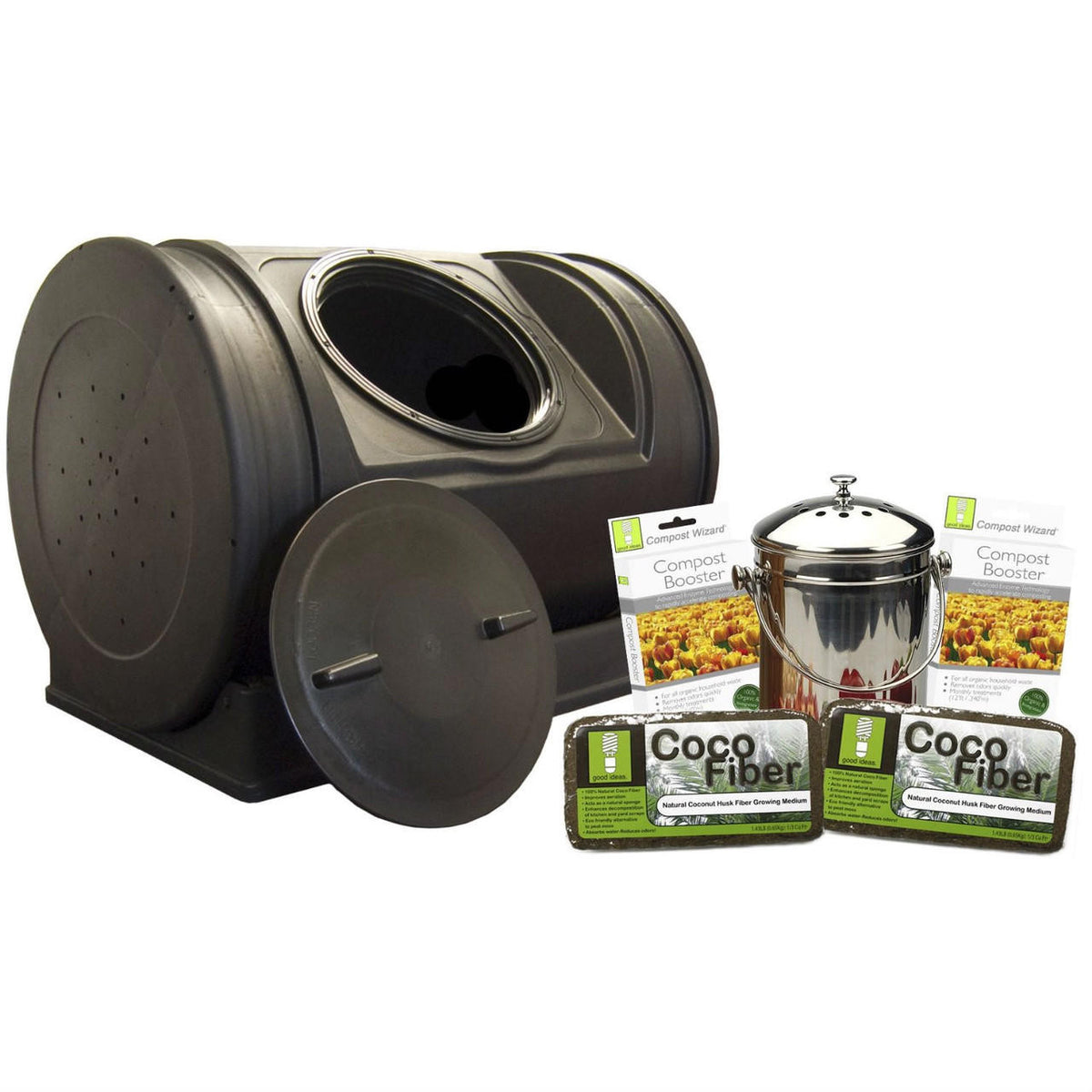 FastFurnishings 52-Gallon Compost Bin Starter Kit - Made in USA