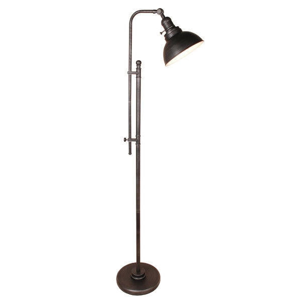 FastFurnishings 65-inch Tall Floor Lamp Task Light in Distressed Metal Finish
