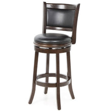 FastFurnishings Cappuccino 29-inch Swivel Barstool with Faux Leather Cushion Seat