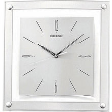 FastFurnishings Contemporary 12.25-inch Square Quiet Analog Wall Clock