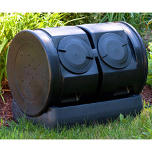 FastFurnishings Duel Lid 7-Cubic ft. Composting Bin Tumbler with Compost Tea Collector