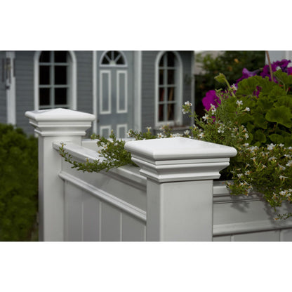 FastFurnishings Elevated Planter Raised Grow Bed in White Vinyl