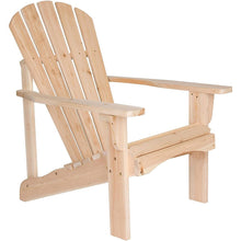 FastFurnishings Ergonomic Natural Cedar Wood Adirondack Chair