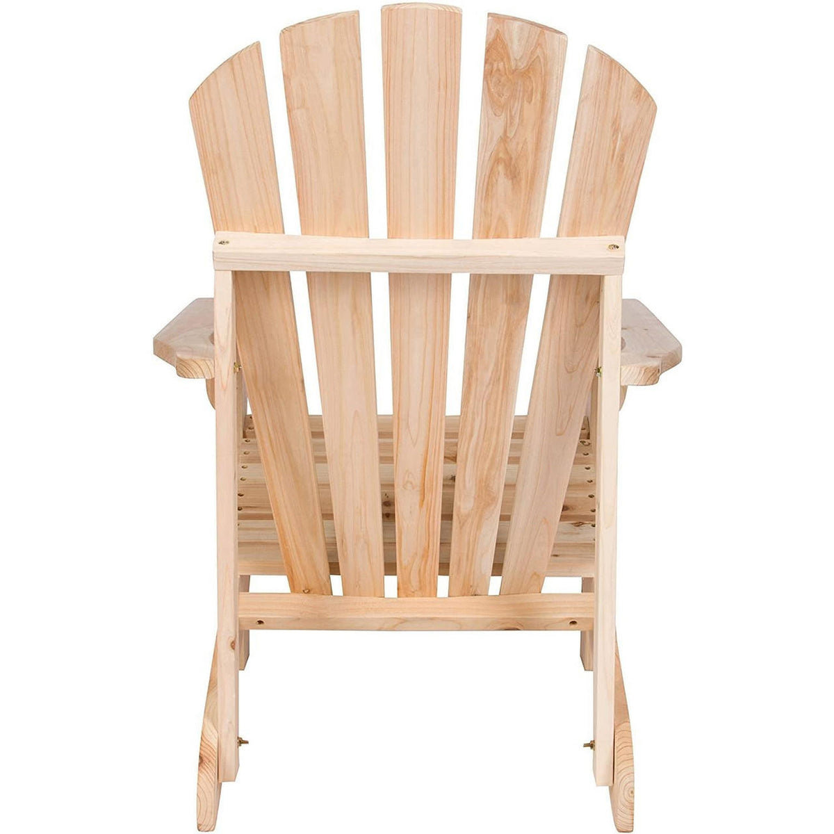 FastFurnishings Ergonomic Natural Cedar Wood Adirondack Chair