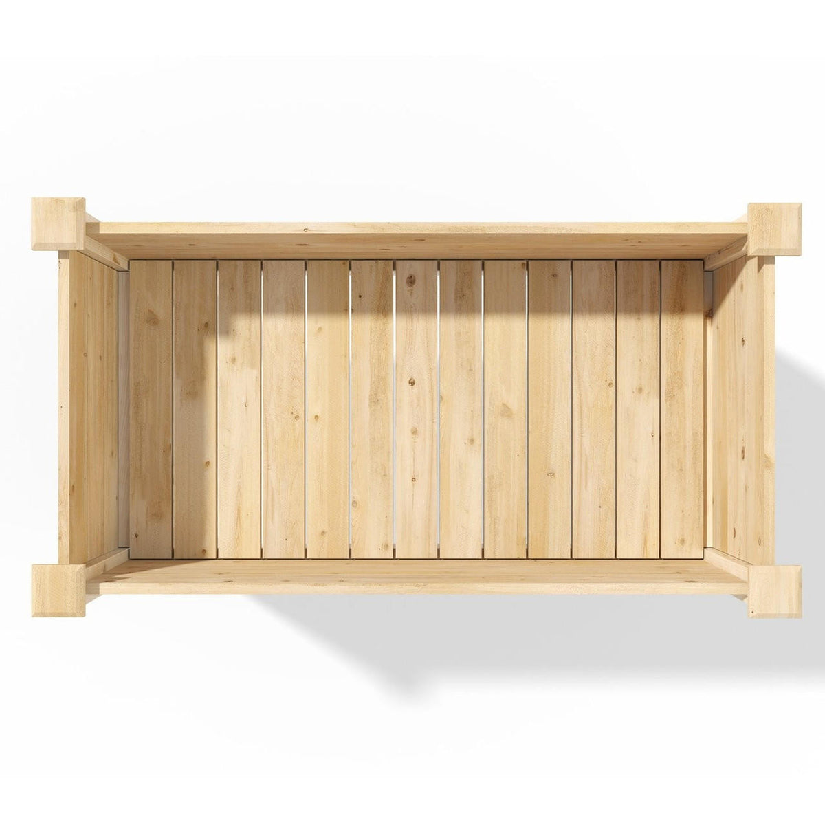 FastFurnishings Farmhouse 24-in x 48-in x 31-in Cedar Elevated Victory Garden Bed - Made in USA