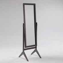 FastFurnishings Full Length Cheval Mirror in Espresso Finish