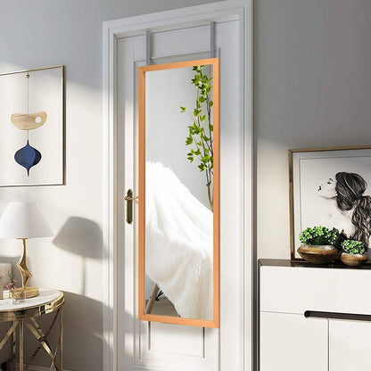 FastFurnishings Gold Full Length Bedroom Mirror with Over the Door or Wall Mounted Design
