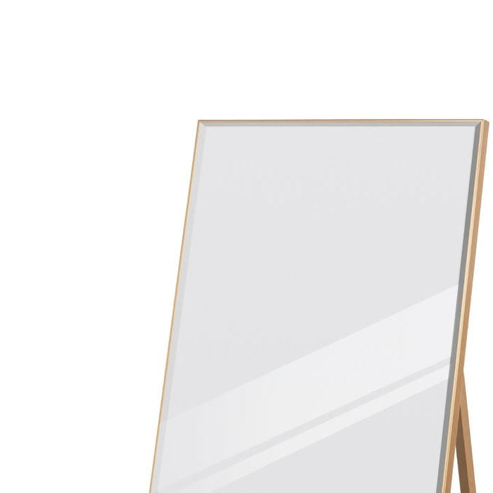FastFurnishings Gold Large Full Length Leaning Wall or Hanging Mirror