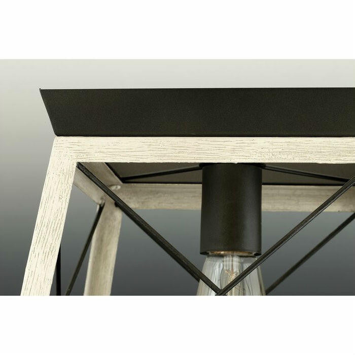 FastFurnishings Graphite Dimmable Farm Home Light Lantern Geometric Chandelier